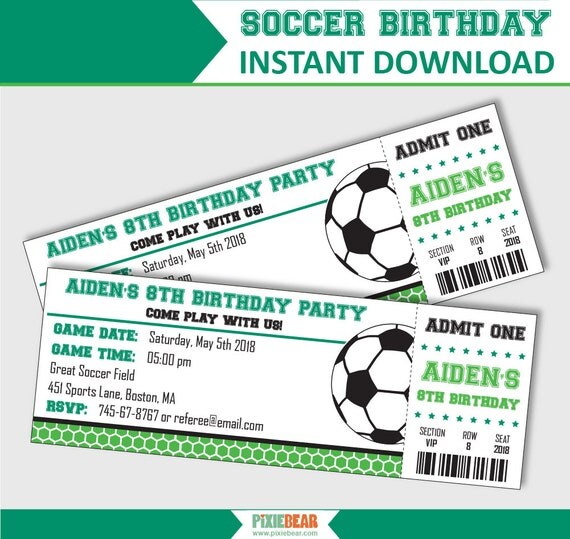 soccer party invitation soccer birthday invitation soccer
