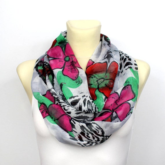 Birthday Gift for Women Scarf Gift for Wife Cover Up Scarf Summer Scarf White Infinity Scarf Summer Outdoors Summer Party Anniversary Gifts