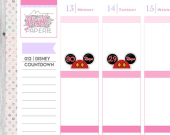012 | Disney Countdown Stickers