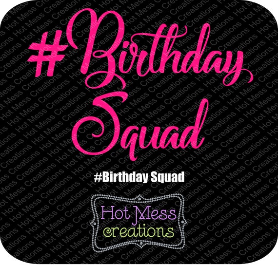 Download Birthday Squad SVG-Birthday Girl SVG-SVG Digital