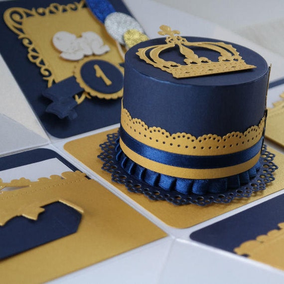 Royal Birthday Invitation Golden First Birthday Invite Baby