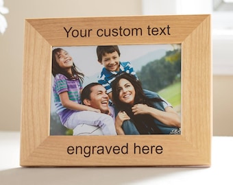 Create Your Own Personalized Picture Frame: Design Your Own Picture Frame, Custom Engraved Picture Frame, Personalize Wood Picture Frame