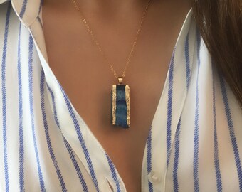 Druzy necklace, Natural Agate necklace,Natural crystal necklace,gift idea,pendant necklace,