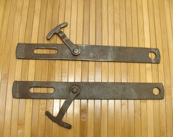 Vintage gate latch-matching gate latches-antique gate latches-barn door latch-fence gate latch-old metal latch-primitive gate latches