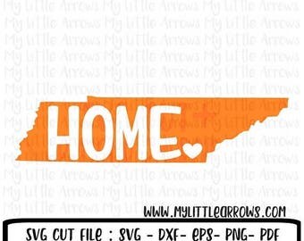 SALE- Tennessee home SVG, DXF, Eps, png Files for Cutting Machines Cameo or Cricut - Tennessee svg - home svg - Tennessee home cut fi