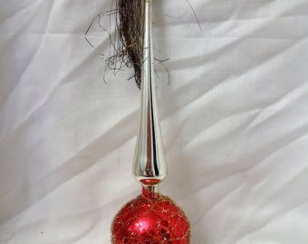 CHristmas Ornament Vintage Glass Tree Topper from Germany