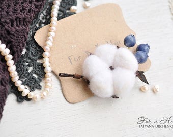 Gift woman cotton brooch autumn brooch pin coat Woolen Accessories Gift for her Flower Brooch Felt flower pins vintage brooch Rustic flower