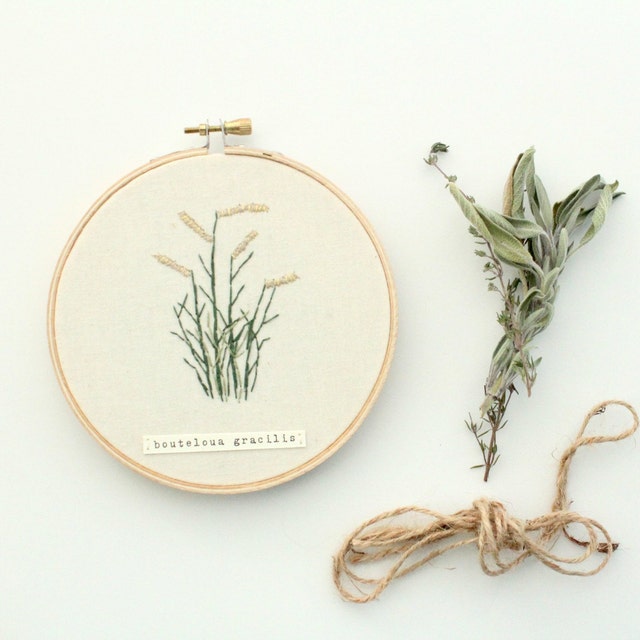 Contemporary Embroidery by OlanderCo on Etsy