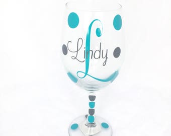 Personalized Wine Glass, Personalized Wine Glasses, Monogram Wine Glass, Monogram Wine Glass, Custom Wine Glass, Custom Wine Glasses