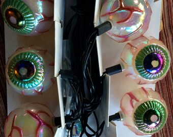Novelty Light,Light Set,Eyeball Decor,Indoor Light String,Retro Light String,Eyeball Art,Eye Decor,Hanging Light String,Eye Art,Eyeball Gift