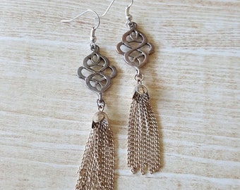 CLEARANCE Silver Knot Earrings