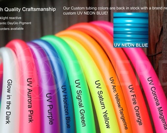 Polypro Hoop sizes 24"-40" - Collapsible PolyPro Hula Hoop - UV Colors and Glow in the Dark! Poly Pro Authentic Neons