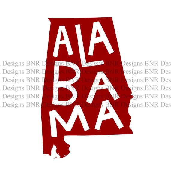 Download Alabama SVG Alabama State DXF File Cricut File Cameo File