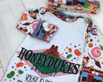 Honeydukes Gown with Matching Hat