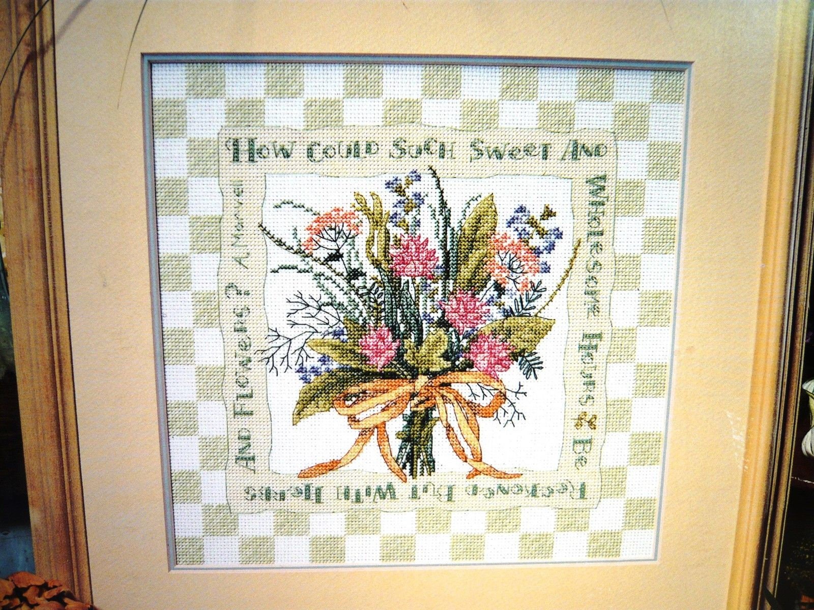 Herb Bouquet counted cross stitch pattern Ellen Blonder