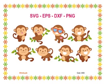 monkey svg files eps dxf png
