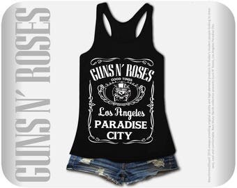 Guns n' Roses Flowy Tank Top Black And White.