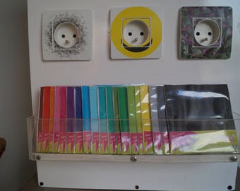 Electrical outlet stickers