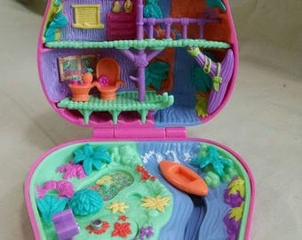 Polly Pocket Pink Jungle Adventure Compact