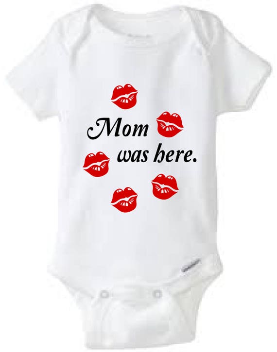 Download Mom Was Here Baby Onesie Design SVG DXF EPS Vector files