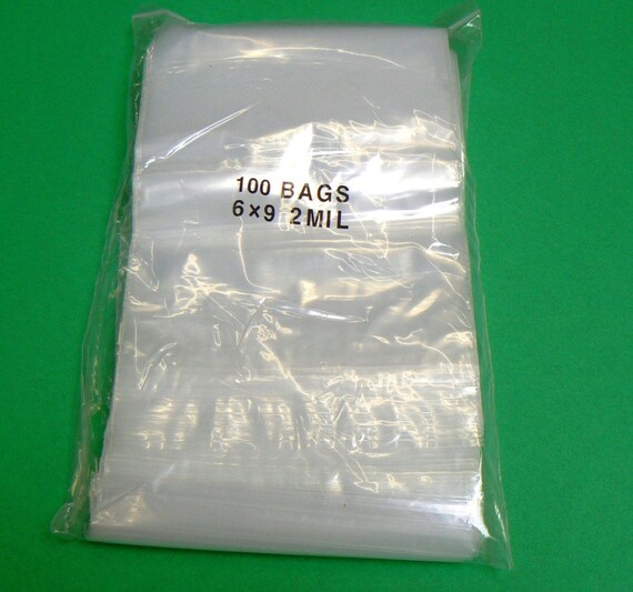 6x9 Ziplock Bags Reclosable 2 Mil Poly Bag Clear Resealable