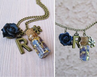 Personalized girlfriend gift-for-daughter Personalized wife gifts Amethyst necklace February birthstone Lucky necklace fairy jewelry initial