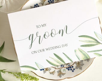 To My Groom On Our Wedding Day, Card Groom, Card For Groom, Wedding Card For Groom, To My Groom Card, To My Husband To Be Card To Groom