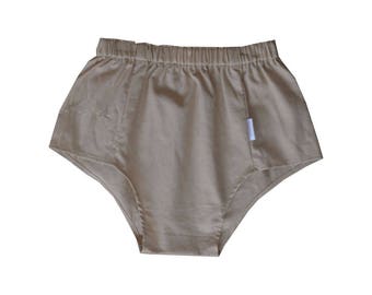 SALE 27% OFF - Cove Shorties, Bloomers, Shorties, Baby Bloomers, Kids Bloomers, Nappy Cover, Diaper Cover, Cotton Bloomers, Tan Bloomers