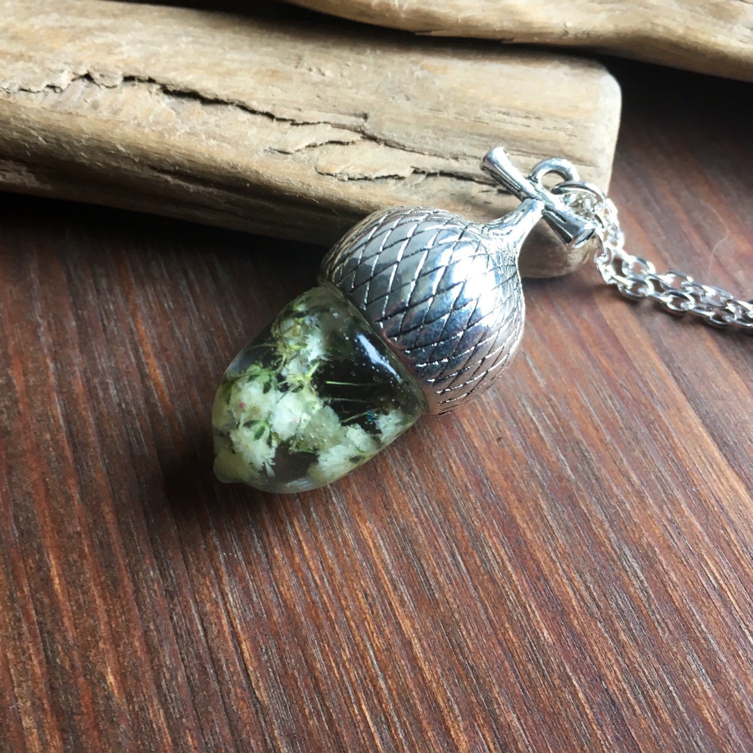 Real moss jewelryresin jewelrymoss necklacemoss