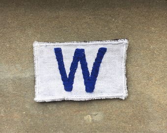 chicago cubs fly the w flag patch
