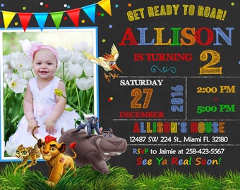 Lion Guard Invitation Birthday Lion Guard Party