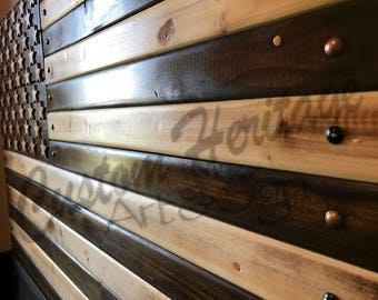 Wood Flag Rustic American Poplar Wooden Wood Flag Rustic American Poplar Wooden
