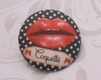 x 1 19mm fabric button flirtatious ref A30