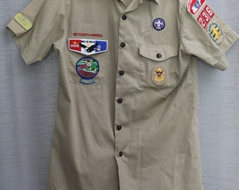 Vintage Boy Scouts of America Uniform Button-up