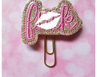 F Clip Paperclip Bookmark Bookmark Paperclip Planner Bookmark Planner Clip Planner Supplies Planner Accessories Feltie Clip