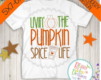 Pumpkin spice embroidery pumpkin embroidery design fall embroidery pumpkin spice embroidery design pumpkin spice design embroidery coffee