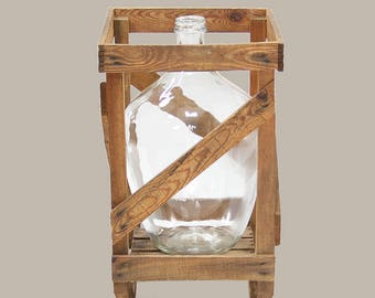 Vintage Oversized Clear Glass Bottle Carboy Demijohn