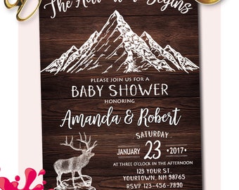 Mountain baby shower | Etsy