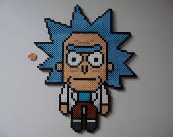 Rick and Morty Perler Bead Wall Art