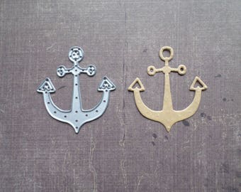 Die cut matrix Sizzix travel sailor anchor