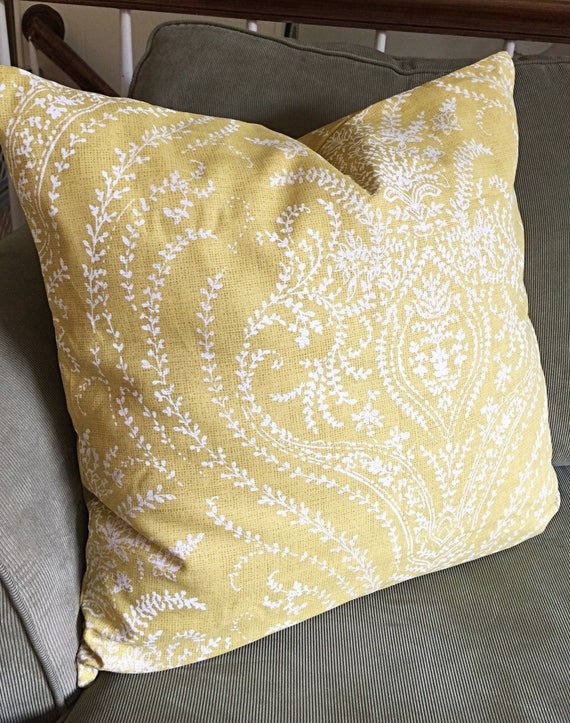 Yellow pillow cover