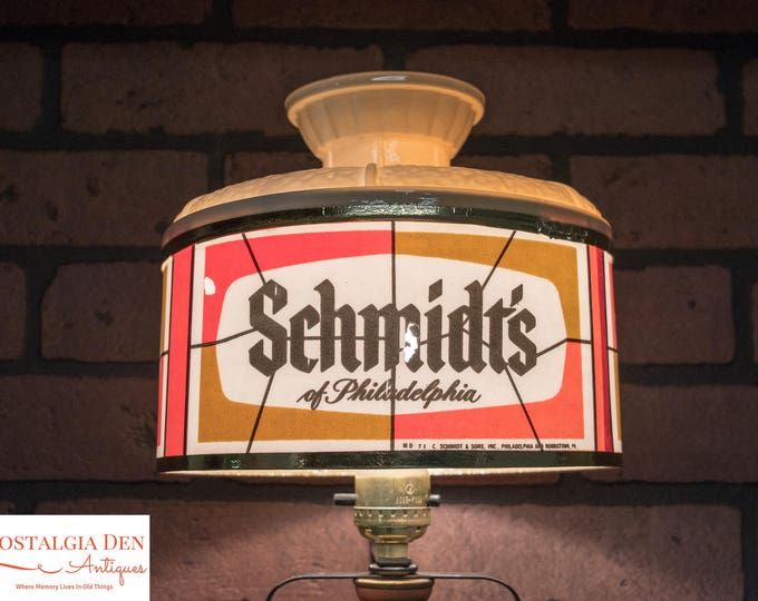 Schmidt's Beer Lights | Rare Schmidt's Beer Wall Sconce Lights | Retro Breweriana