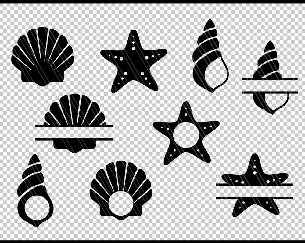 Download Sea shells svg, Mermaid shell svg, Seashell svg, Star fish ...