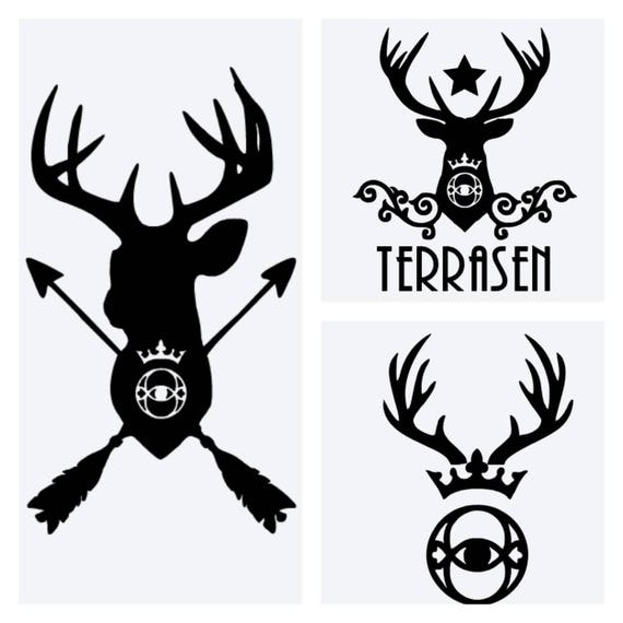Throne of Glass Terrasen inspired decals ToG