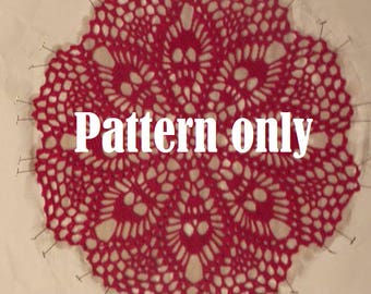 Doily Pattern - Skull Doily Pattern - PDF Doily PATTERN only