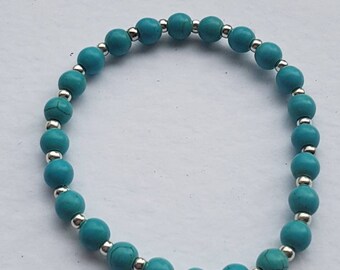 Howlite bracelet, chakra balancing, healing. Can be reiki charged on request