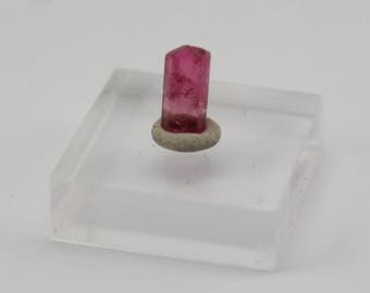 Tiny brilliant pink tourmaline crystal .75 ct