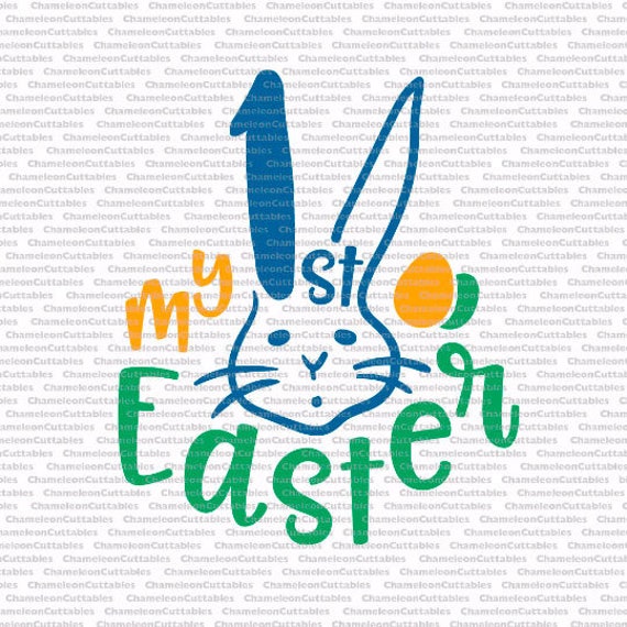 Download my first Easter boy svg file baby newborn bunny