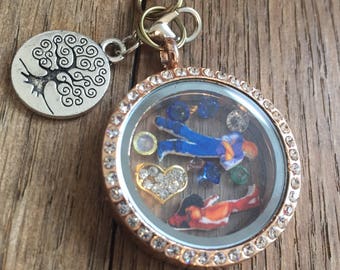 Disney princess necklace, pocahontas jewelry, disney jewelry, floating locket, memory lockets- floating charms, Pocahontas necklace