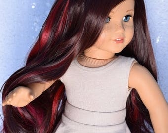 Custom Doll Wig For 18" Dolls American Girl Size ~ 10-11" size ~ Heat Safe- Exquisite Doll Designs